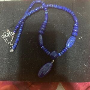 Blue Beaded Necklace
